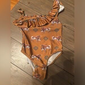 Cowkid Clothing Co Longhorn swimsuit